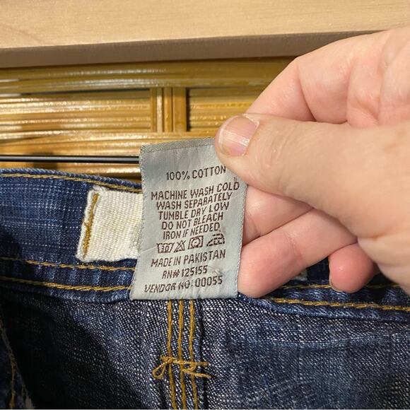 Rich kids Blue Relaxed Fit Jeans with Classic Style 38x34 streetwear - Picture 8 of 9